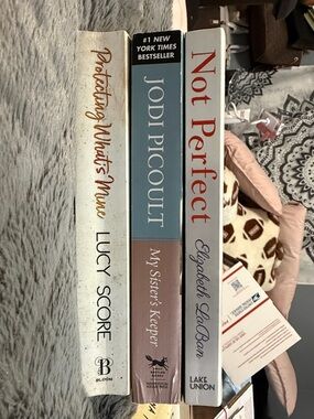 Set of Three Paperback Novels - White, Blue, Cream Spines